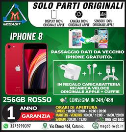 Iphone 8 256gb rosso - totalmente originale