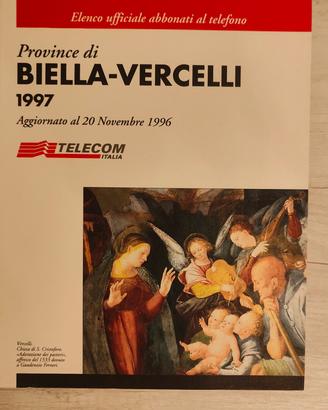 Elenco telefonico Biella Vercelli 1997