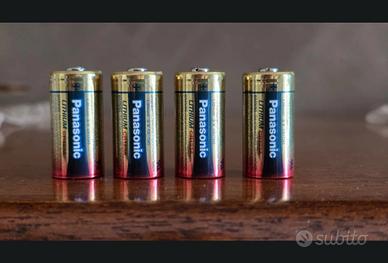 4 batterie Panasonic CR123A
