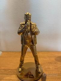 Statuetta di Vasco oro lucido e logo rosso