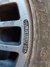 Cerchi Fiat Uno Turbo logo Abarth 