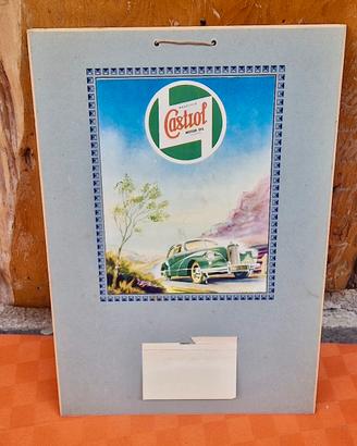 Cartonato Pubblicitario Vintage Castrol epoca