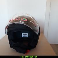 Casco jet ky-111 nuovo nero opaco