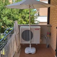 OMBRELLONE CON PIEDISTALLO DA GIARDINO 