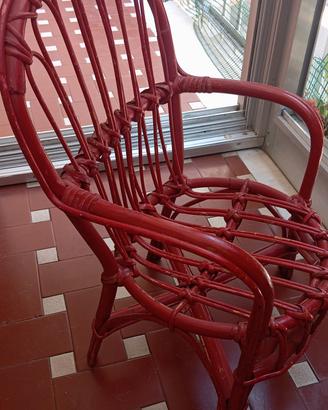 poltroncina in vimini per bambini 