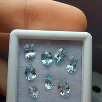 Lotto 8 acquamarine naturali nessun trattamento