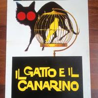 Il gatto e il canarino Locandina originale poster