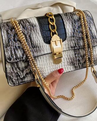 Borsa Donna Vintage Stampa Serpente