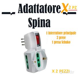 Multi Presa Tripla con Interruttore Adattatore