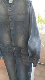 Tuta in jeans elasticizzato