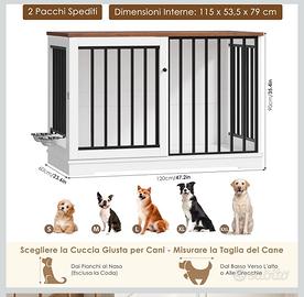 Cuccia per cani XL con mobile