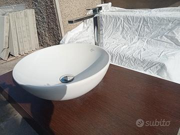 lavandino lavabo rotondo da appoggio 