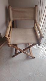 poltrona da regista in bambù/bamboo