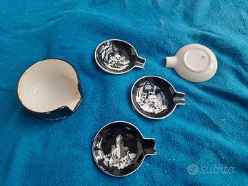 Set di posacenere portatili vintage