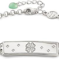 Bracciale Donna Argento 925 Quarzo verde fortuna