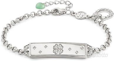 Bracciale Donna Argento 925 Quarzo verde fortuna