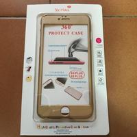 2 Cover iPhone 6G/6S PLUS rosa e oro 360° Full