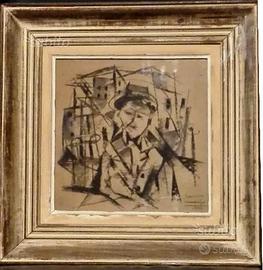 ANTONIO MARASCO - Carboncino su carta gialla 1922