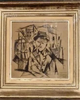 ANTONIO MARASCO - Carboncino su carta gialla 1922