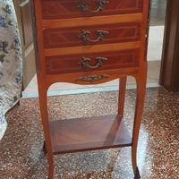 Tavolino Francese Luigi XV con cassetti e antina b