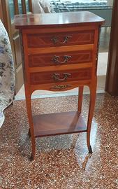 Tavolino Francese Luigi XV con cassetti e antina b