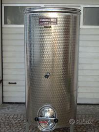 botte in acciaio inox da 600 litri