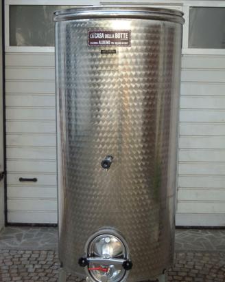 botte in acciaio inox da 600 litri