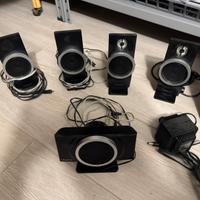 Impianto casse per computer piu scheda madre est.