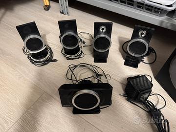 Impianto casse per computer piu scheda madre est.