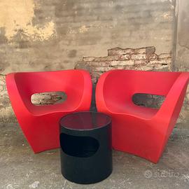 2 poltrone 1 tavolino design