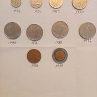 Vecchie Lire dal 1954 al 1989