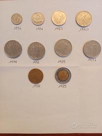 Vecchie Lire dal 1954 al 1989