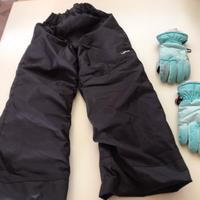 Guanti e pantaloni sci bimbo