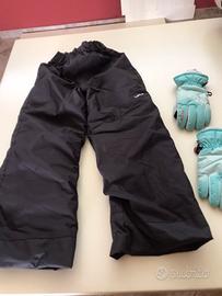 Guanti e pantaloni sci bimbo
