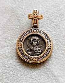 CIONDOLO ICONA SAN GIORGIO VITTORIOSO MARTIRE