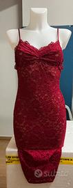 Tezenis Abito in Pizzo Winter Red Taglia S
