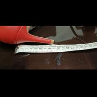 décolleté in vera pelle rosse