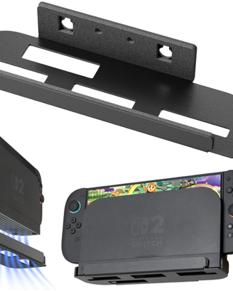 Supporto da parete in metallo per Nintendo switch