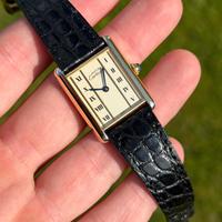 Cartier Tank Vermeil Ref.590005 Oro su Argento  