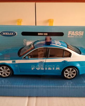 MODELLO BMW BERLINA 330 I POLIZIA NO BURAGO SCATOL