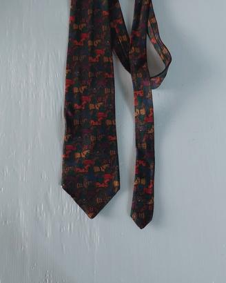 CRAVATTA VINTAGE - LANVIN PARIS 100% SETA 