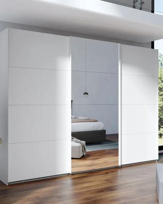 armadio Bianco opaco con vetro