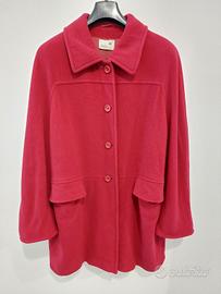 Cappotto da donna lana rosso lampone taglia 50