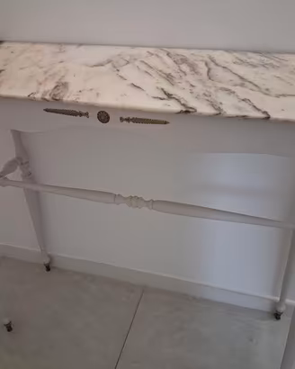 Mobile Consolle ingresso con piano in marmo