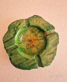 Posacenere alabastro verde  anni 60/70 Perfetto