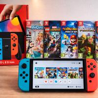 Nintendo Switch OLED + 5 Giochi + Accessori