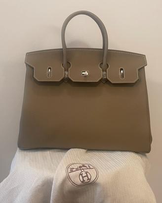 Birkin 35cm grigia