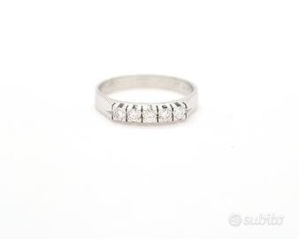 Riviere in oro bianco con diamanti Ct 0,30