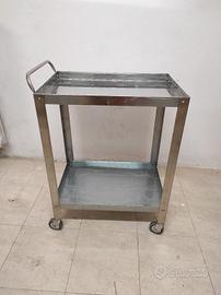 carrellino con ruote Acciaio inox 