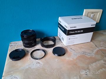 Obiettivo Sigma 17mm f/4 per sony FF